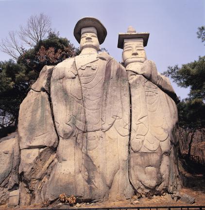 파주 용미리 마애이불입상