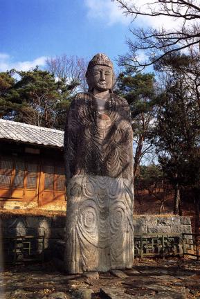 아산평촌리석조약사여래입상